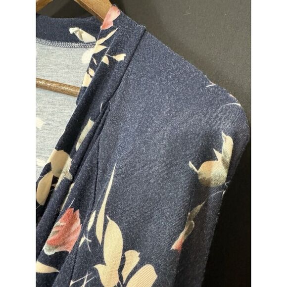 Pink Blush Open XL Dark Floral Oversized Kimono Lace Trim Spring Fairy Cottage - Picture 3 of 8